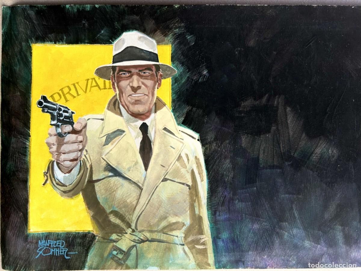C&oacute;mics: Dibujo original de MANFRED SOMMER - Detective Privado