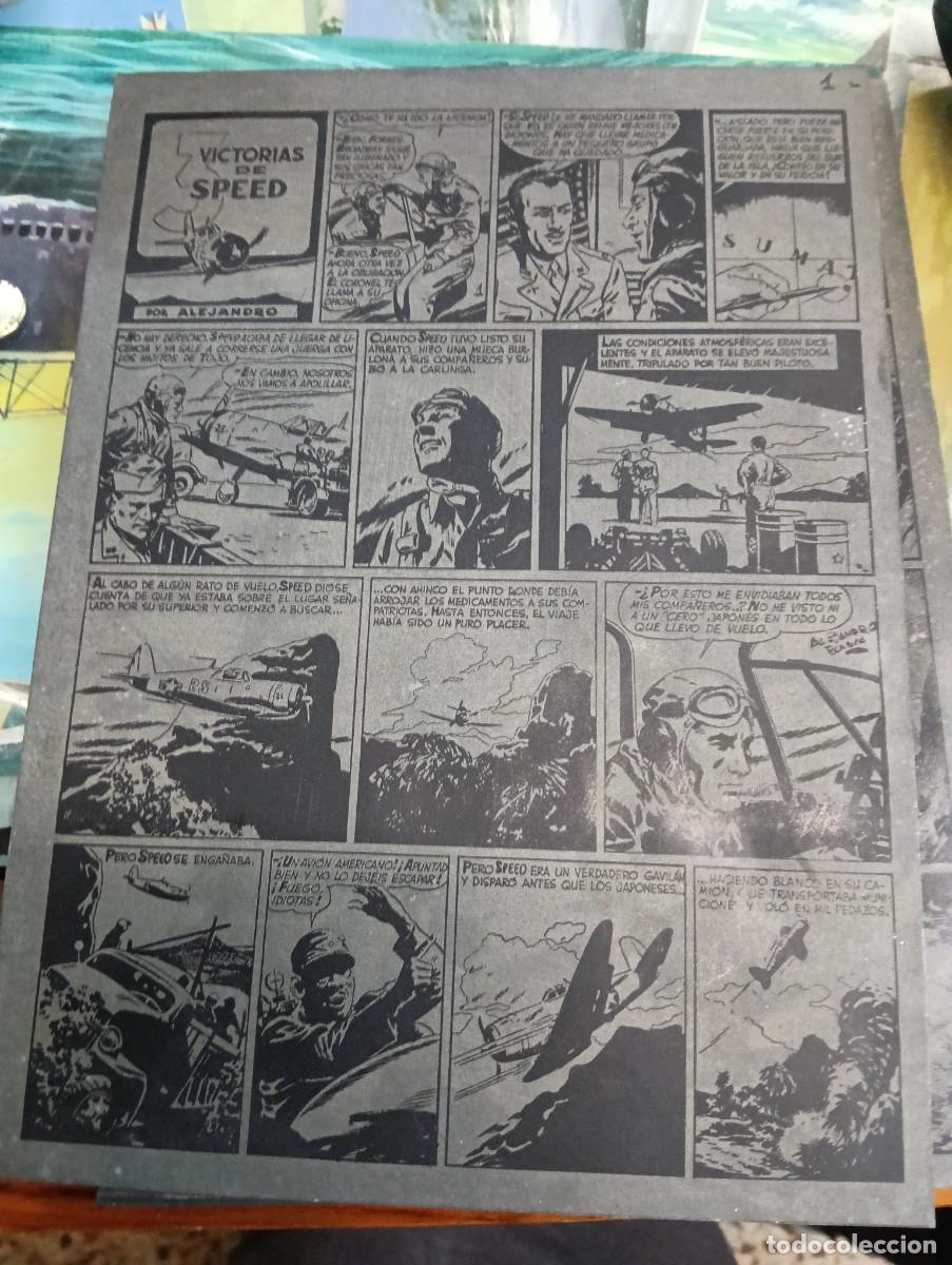 C&oacute;mics: PLANCHA LITOGR&Aacute;FICA DE IMPRENTA DE SPEED
