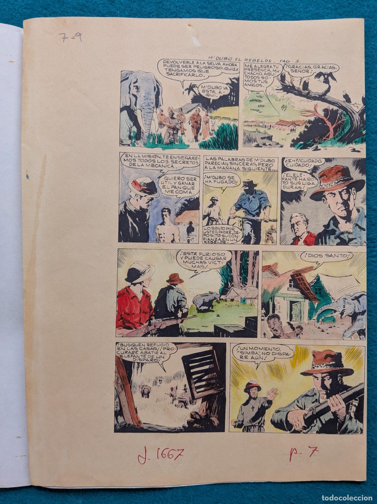 C&oacute;mics: ORIGINAL SIMBA EN M&acute;DUBO EL REBELDE IMPRESA Y COLOREADA 4 HOJAS 2 - Foto 3