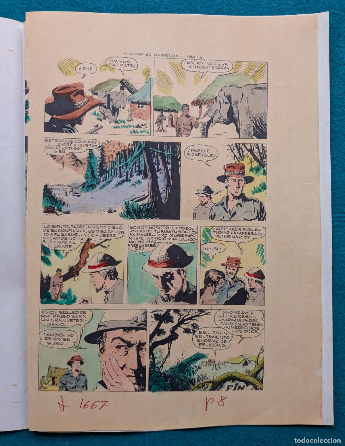 C&oacute;mics: ORIGINAL SIMBA EN M&acute;DUBO EL REBELDE IMPRESA Y COLOREADA 4 HOJAS 2 - Foto 4