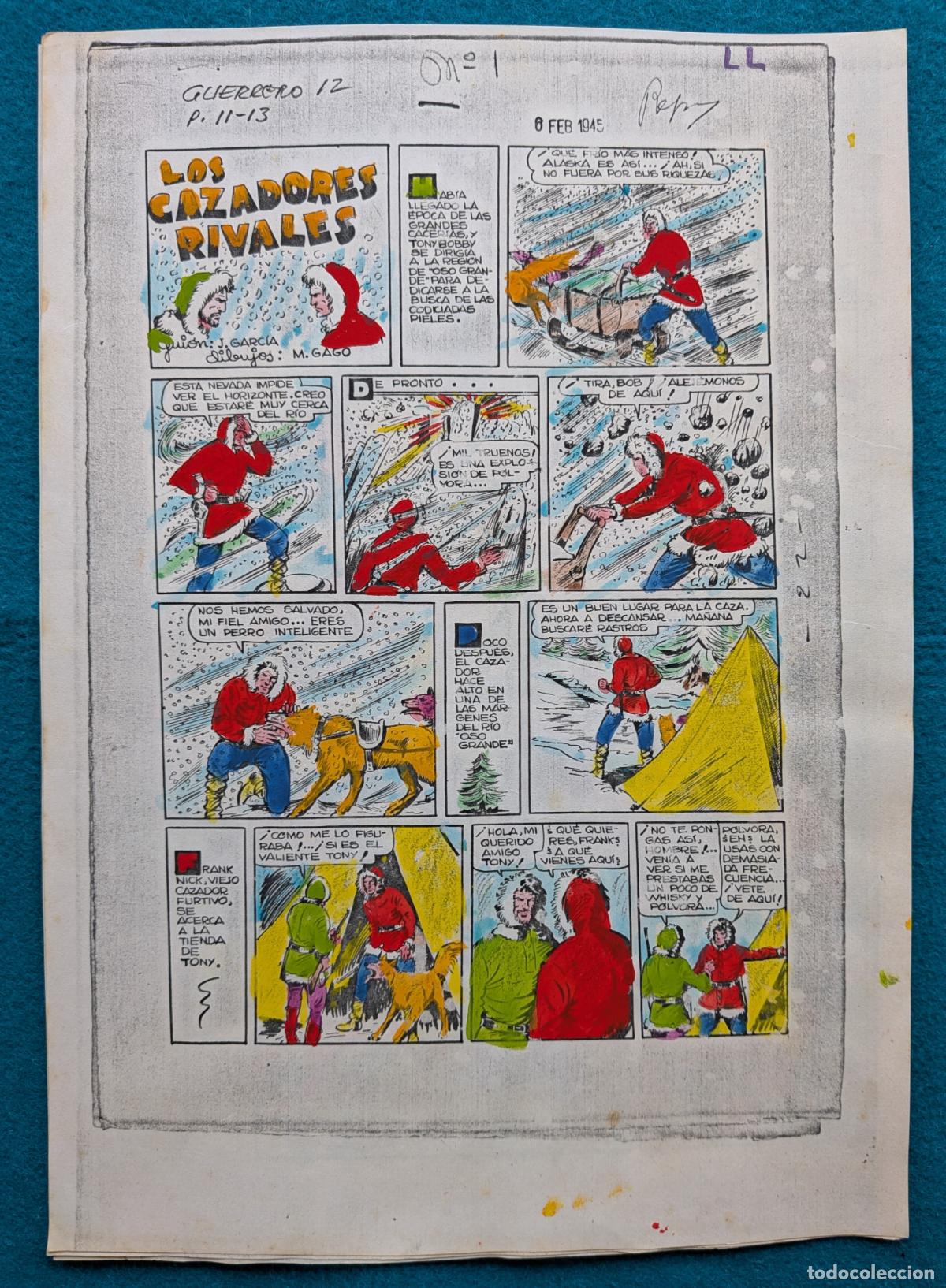 C&oacute;mics: ORIGINAL SIMBA LOS CAZADORES RIVALES IMPRESA Y COLOREADA 3 HOJAS 3