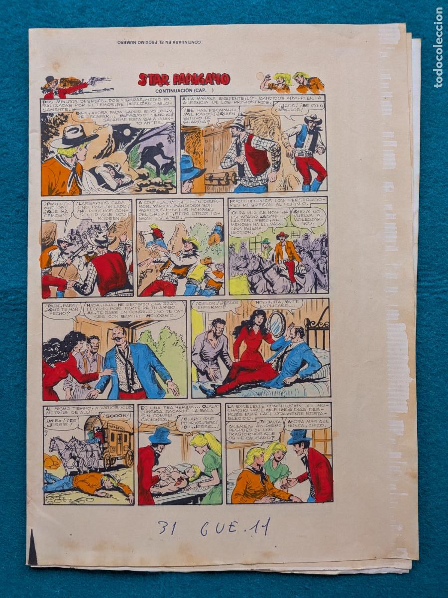 C&oacute;mics: ORIGINAL SIMBA STAR PAPAGAYO IMPRESA Y COLOREADA 3 HOJAS 7