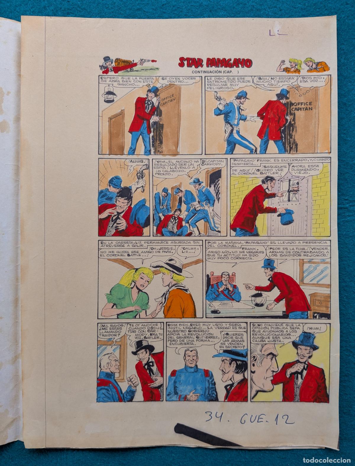 C&oacute;mics: ORIGINAL SIMBA STAR PAPAGAYO IMPRESA Y COLOREADA 3 HOJAS 8