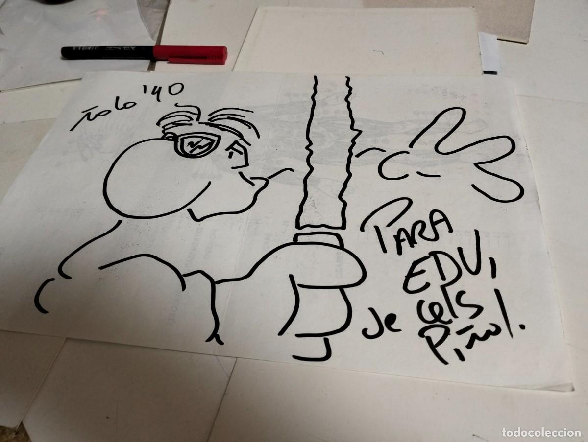 C&oacute;mics: CELS PI&Ntilde;OL : SKETCH ORIGINAL ( FIRMADO Y DEDICADO ) POR FAVOR MIRAR DESCRIPCI&Oacute;N Y FOTOS