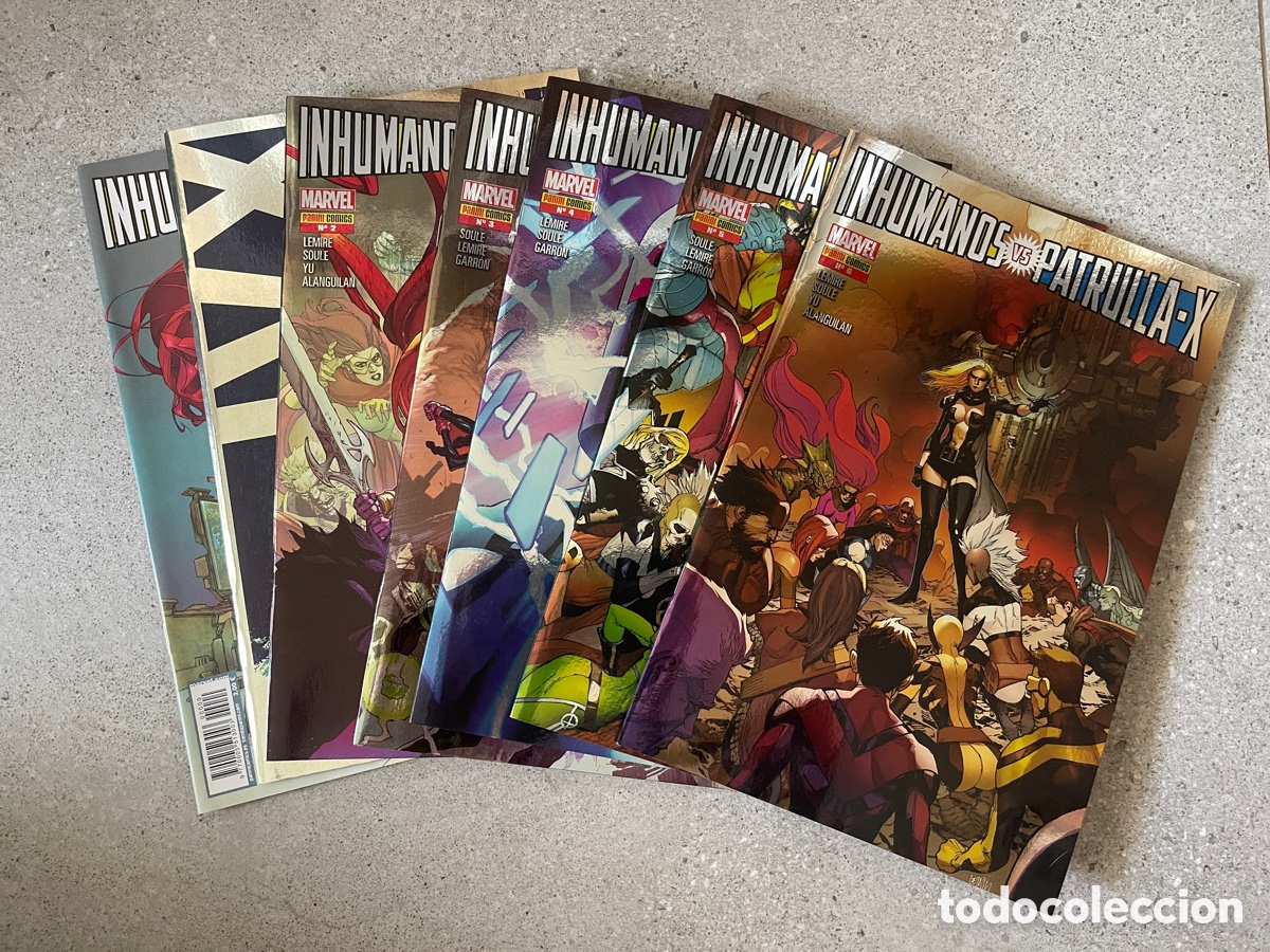 C&oacute;mics: LOTE C&Oacute;MICS MARVEL INHUMANOS VS PATRULLA X - PANINI COMICS