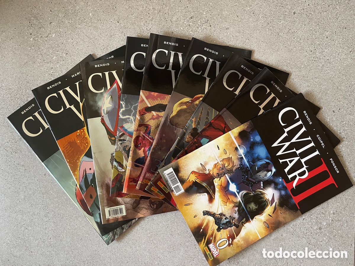C&oacute;mics: CIVIL WAR II COMPLETA N.&ordm; 0 AL 8 - 9 C&Oacute;MICS GRAPA - MARVEL PANINI - Foto 1