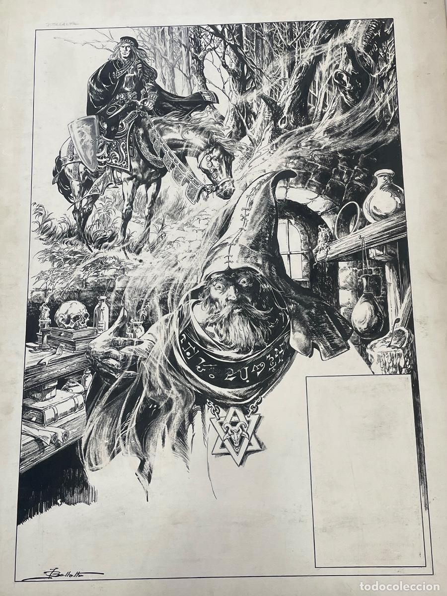 Fumetti: Portada Original de Jos&eacute; Mar&iacute;a Bellalta - G&eacute;nero Fantas&iacute;a - 51x67,5cm