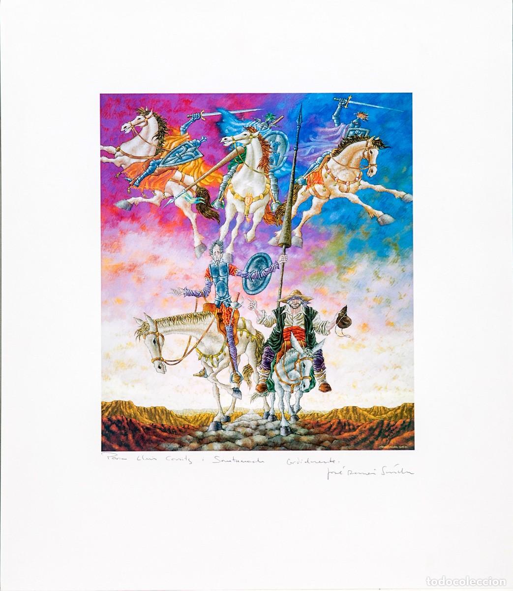 JOSÉ RAMÓN SÁNCHEZ - LÁMINA FIRMADA - 1991 - ILUSTRACION DE ’EL QUIJOTE’ | todocoleccion (Buy It Now)