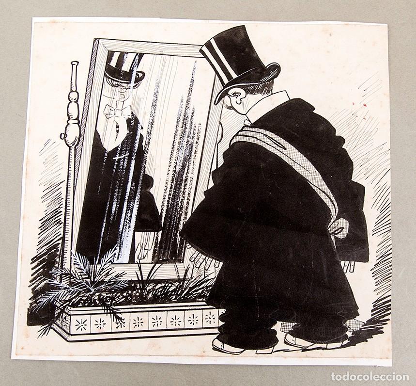 C&oacute;mics: PICAROL - DIBUJO ORIGINAL - 1909 - LA CAMPANA DE GRACIA