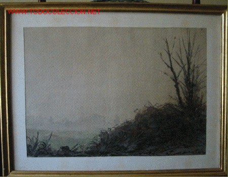 Arte: 896.- ACUARELA 52x42 ,,,PAISAJE,,, J.CORT&Eacute;S
