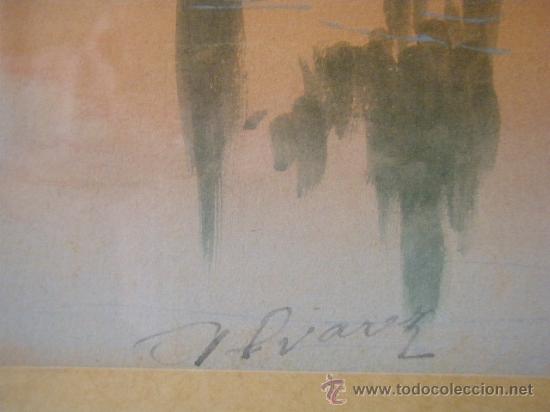 Arte: ACUARELA FIRMADA &Aacute;LVAREZ - Foto 5