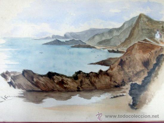 Arte: LOPEZ CABRERA, R. (1866-1950). COSTA. - Foto 1