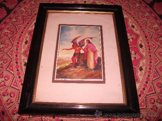 Kunst: Acuarela enmarcada N T n&ordm; 14 Jesus en el destierro