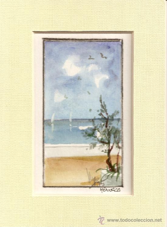 Kunst: *OFERTA* ACUARELA ORIGINAL PINTADA EN MENORCA