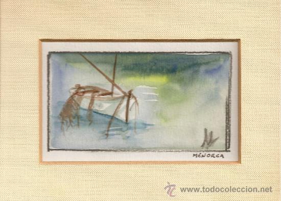 Arte: *OFERTA* ACUARELA ORIGINAL PINTADA EN MENORCA - Foto 1
