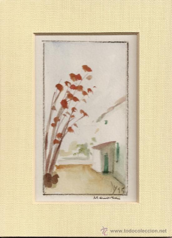 Arte: *OFERTA* ACUARELA ORIGINAL PINTADA EN MENORCA - Foto 1