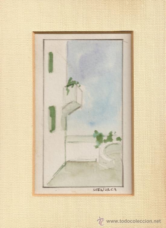 Arte: *OFERTA* ACUARELA ORIGINAL PINTADA EN MENORCA - Foto 1