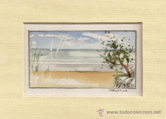 Arte: *OFERTA* ACUARELA ORIGINAL PINTADA EN MENORCA - Foto 1