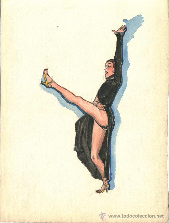 Arte: Burlesque (Levantando la pierna) - Foto 1