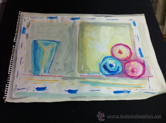 Arte: bodegon de manzanas - Foto 1