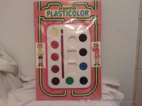 Arte: blister acuarelas plasticolor , ref 64 (mas 5&euro; gastos envio) a&ntilde;os 80 de jovi