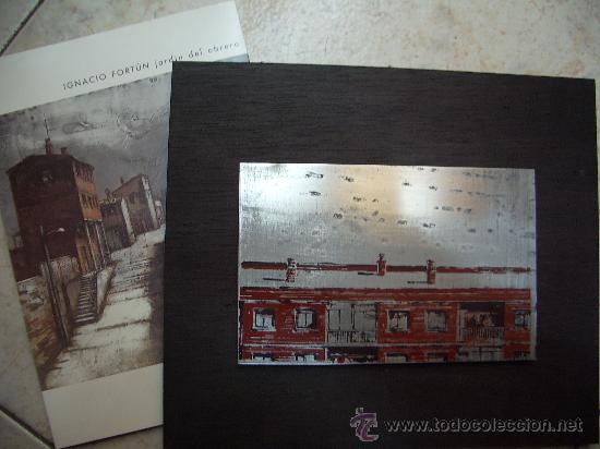 Kunst: IGNACIO FORTUN-JARDIN DEL OBRERO-OBRA SOBRE METAL