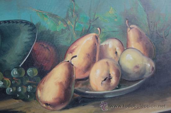 Arte: PRECIOSO Y ANTIGUO BODEGON DE FRUTAS - Foto 6