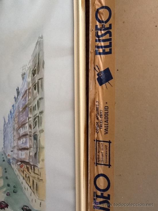 Arte: Acuarela firmada BERTO: Tour Eiffel - Foto 7