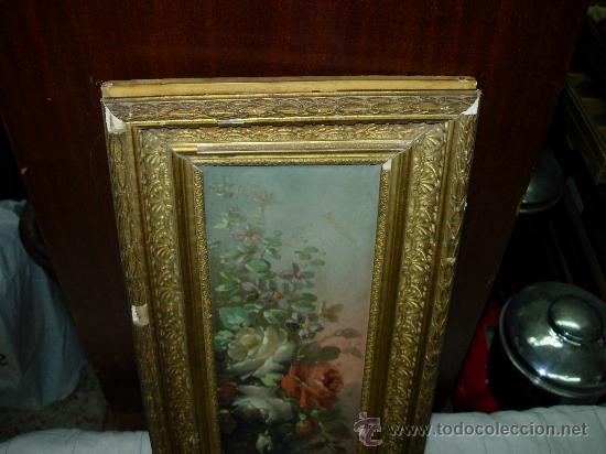 Arte: cuadro firmado E.M. pintado en tabla - Foto 3