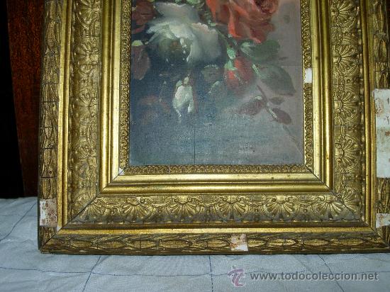 Arte: cuadro firmado E.M. pintado en tabla - Foto 5
