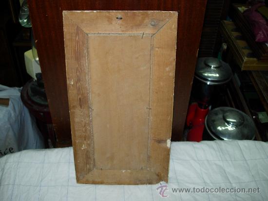 Arte: cuadro firmado E.M. pintado en tabla - Foto 7