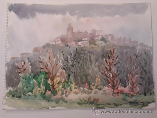 Arte: acuarela de vicente segura 46x33cms