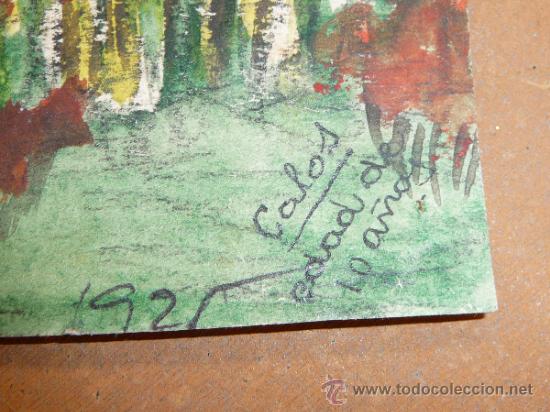 Arte: Ilegible. Acuarela de rio. 1925 - Foto 2
