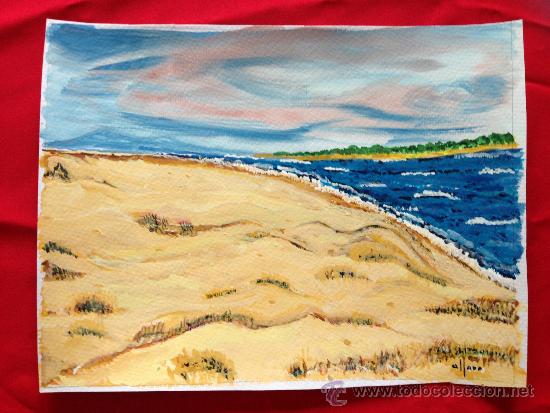 Arte: ACUARELA PLAYA MARINA - Foto 1