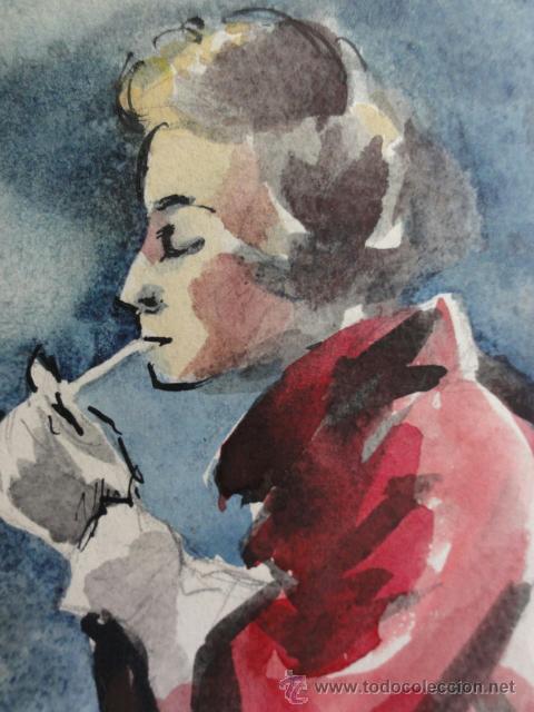 Arte: ACUARELA ESQUIADORA - Foto 2