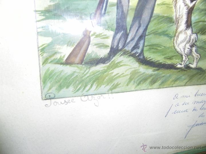 Arte: ACUARELA FIRMADA Y DEDICADA - Foto 3