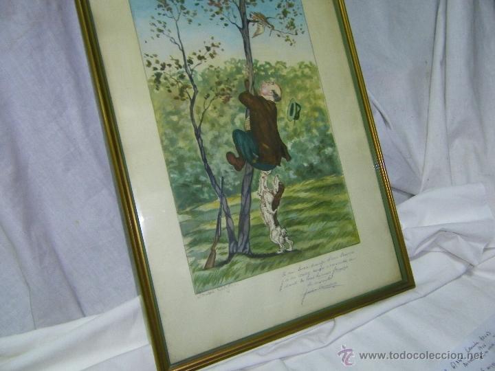 Arte: ACUARELA FIRMADA Y DEDICADA - Foto 4