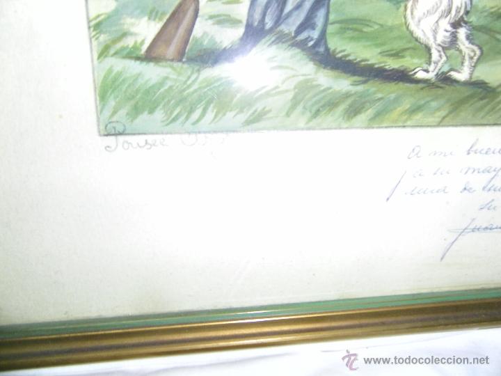 Arte: ACUARELA FIRMADA Y DEDICADA - Foto 5