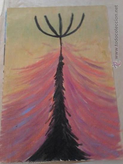 Kunst: acuarela opaca medidas 49,5x35cms abstracta firmada detras