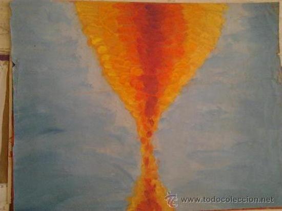 Arte: acuarela opaca medidas 49,5x35 firmada por detras