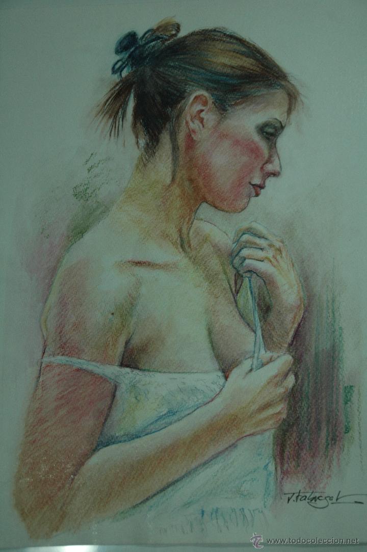 Arte: Chica vistiendose Acuarela - Foto 3