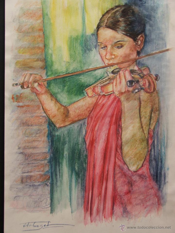 Arte: Acuarela La Violinista - Foto 1