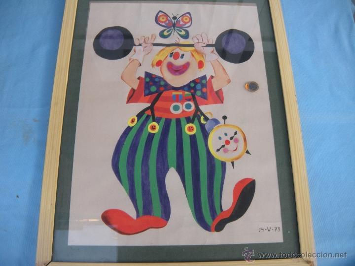 Arte: SIMP&Aacute;TICA ACUARELA DE PAYASO - Foto 1
