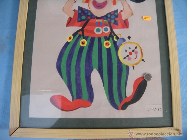 Arte: SIMP&Aacute;TICA ACUARELA DE PAYASO - Foto 4