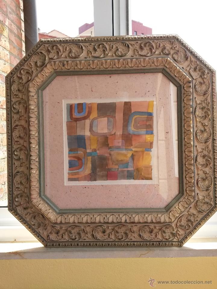 Kunst: Acuarela de valdesaz ,jose maria gutierrez gonzalez (bellas artes en Salamanca) 22 x 24 cms