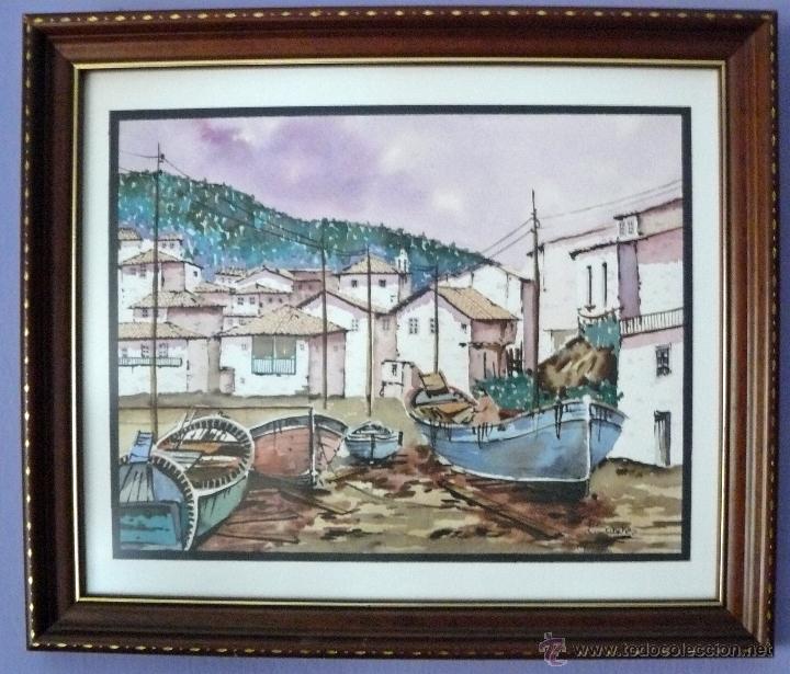 Arte: Rinc&oacute;n en la Costa Brava. Preciosa acuarela - Foto 2