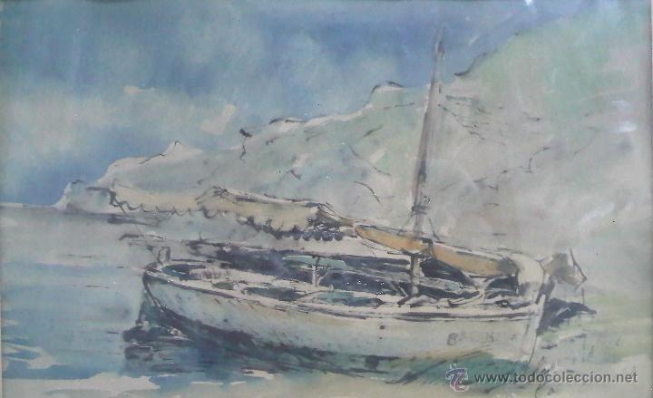 Arte: Acuarela ilegible &mdash;Cadaques&mdash; - Foto 1