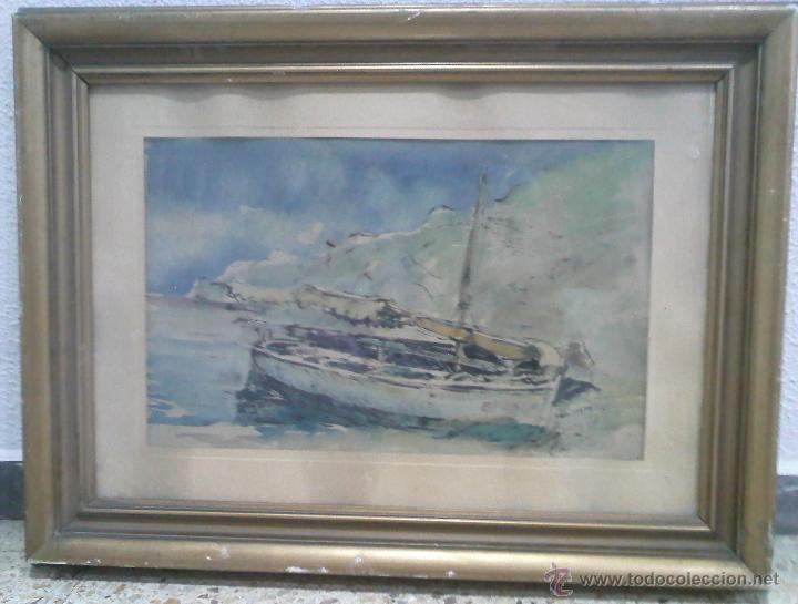 Arte: Acuarela ilegible &mdash;Cadaques&mdash; - Foto 2