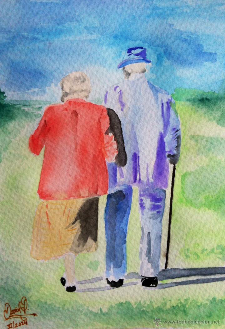 Arte: Viejos caminando - Foto 1