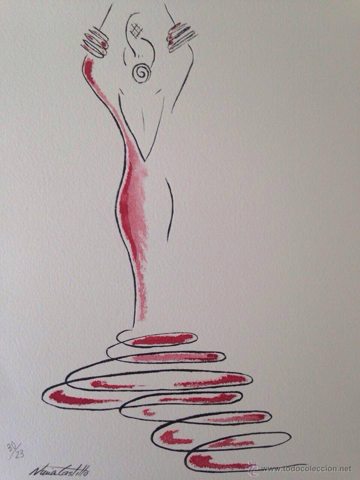 Kunst: Con traje de cola- Ol&eacute; by Nuria Castillo